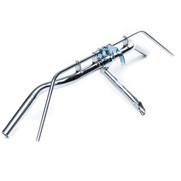 Guidão Sueco Cromado com Mesa Bike Monark Caloi Barra Forte