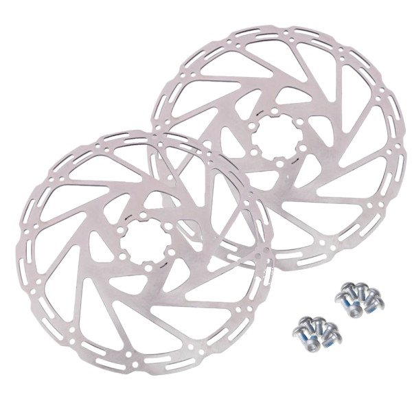 Par Disco de Freio 160mm Inox para Bike Compatível Tektro