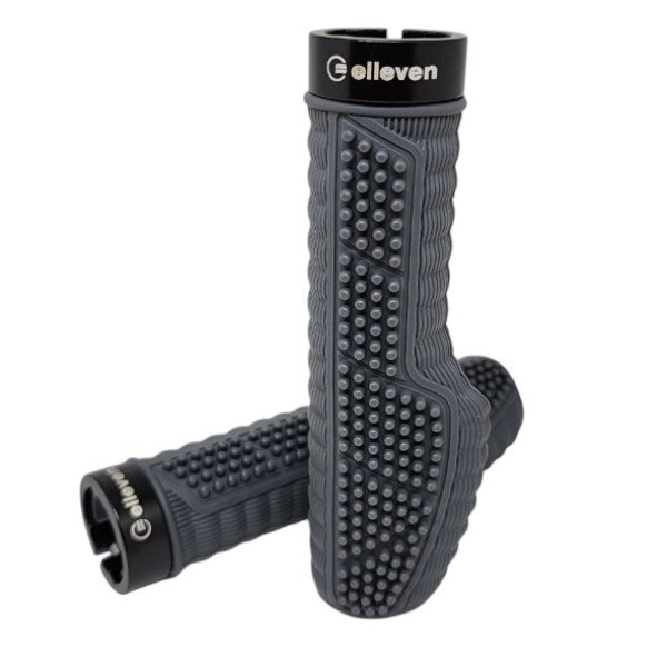 Manopla Premium 100% Silicone Ergonomica Cinza C/Trava 142mm