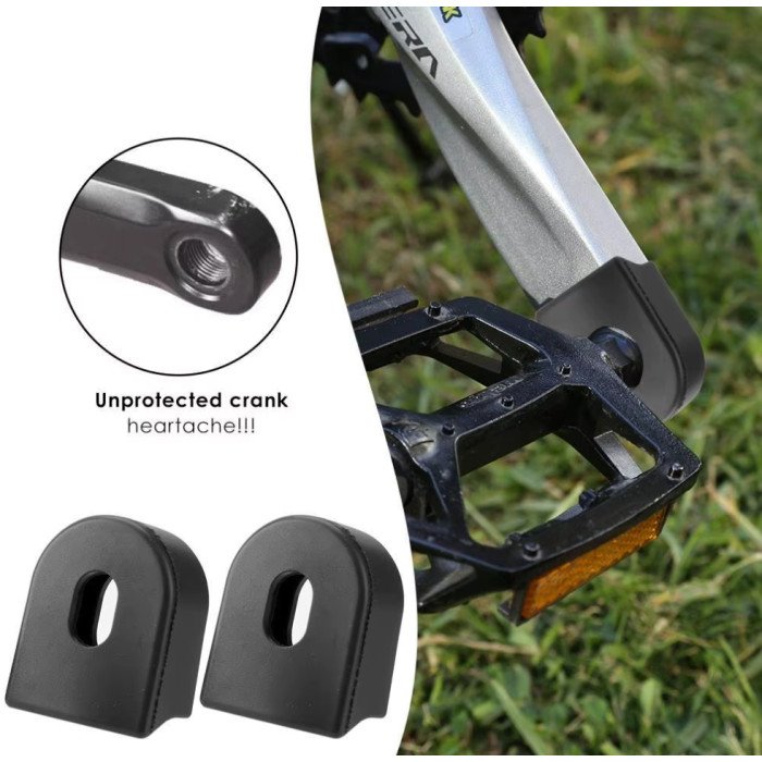 Protetor de Pedivela Bike Silicone Preto Universal