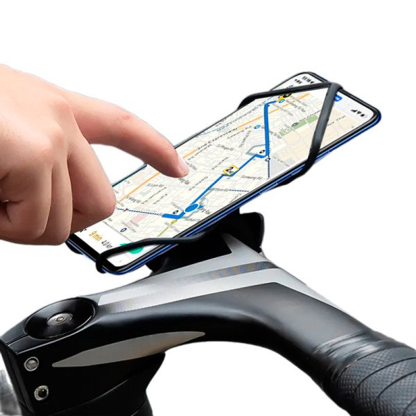 Suporte de Celular iPhone Moto Samsung em Silicone para Bike
