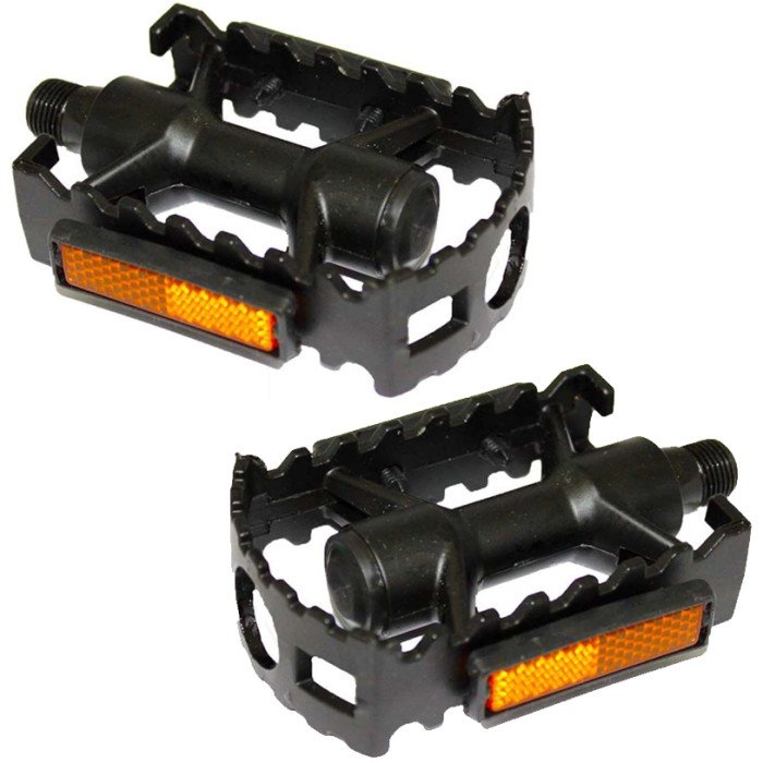 Pedal de Bike MTB Alumínio 9/16 Rosca Grossa Antiderrapante