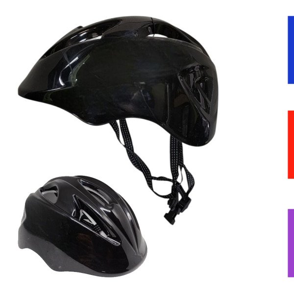 Capacete Infantil Ciclismo Bike Race Preto - 8 a 14 anos