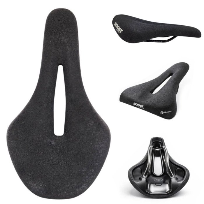 Selim Boost Elleven MTB Speed Vazado 250x150mm Preto