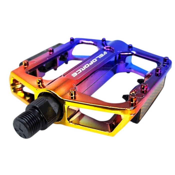 Pedal Plataforma Freestyle 1/2 Alumínio Rainbow Camaleão