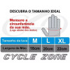  Luva para Ciclismo com Gel Elleven Aberta - Extra Conforto