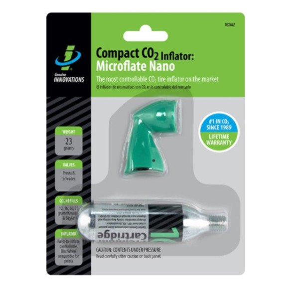 Bomba de CO2 para Bike 16g | Válvulas Presta e Schrader