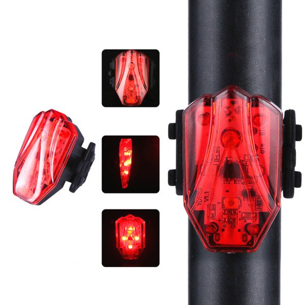 Lanterna LED Traseira para Bicicleta com Sinalização e USB