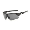 Óculos Ciclismo Esporte Proteção UV 400 Lente Cinza Escura