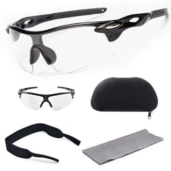 Óculos Ciclismo Lente Incolor - Proteção para Pedal Noturno