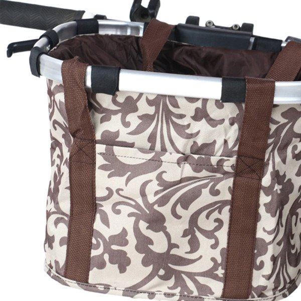 Cesta para Bike Marrom Tribal - Pets, Compras e Turismo