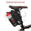 Bolsa Selim Bike Porta Objeto e Bolso De Garrafa Impermeável