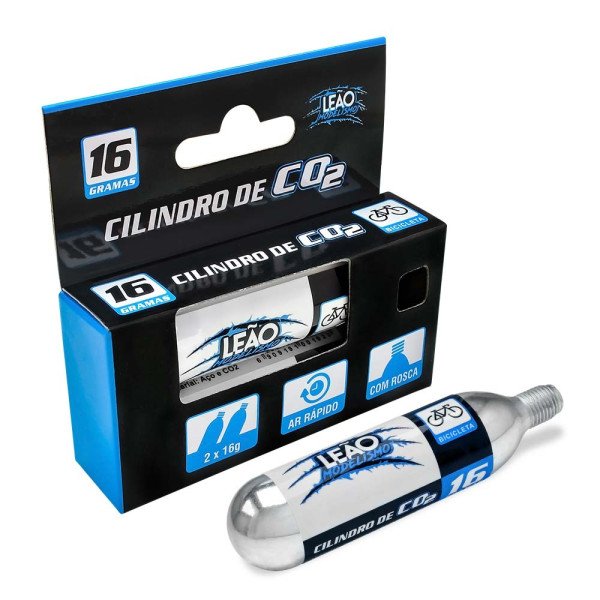 Kit 2 Cilindros CO2 16g | Refil Bomba de encher Pneu de Bike