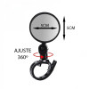 Espelho Retrovisor Mini 360º Ajustável Convexo Para Bike