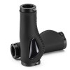 Manopla de Bike Premium Couro com Gel de Silicone Antishock