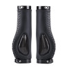 Manopla de Bike Premium Couro com Gel de Silicone Antishock