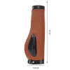 Manopla de Bike Premium Couro com Gel de Silicone Antishock
