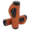 Manopla de Bike Premium Couro com Gel de Silicone Antishock
