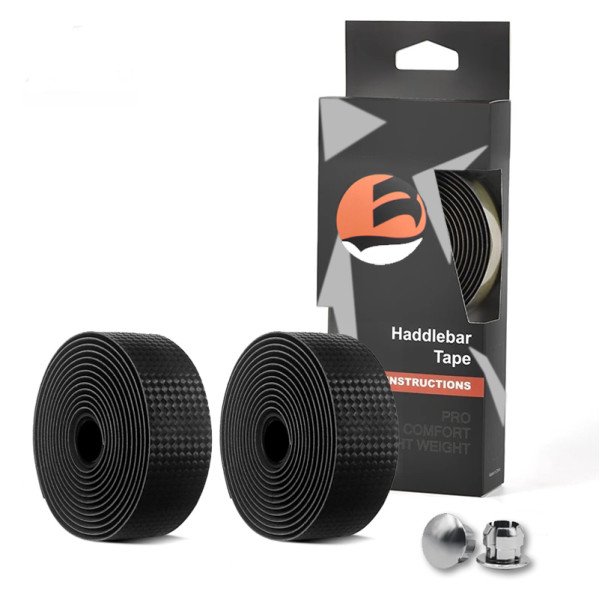 Fita de Guidão BSK para Bike Speed Road Gravel - Preta Carbon