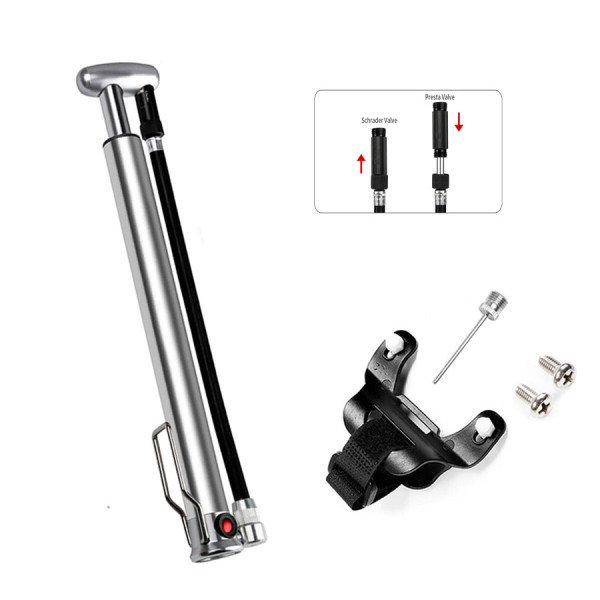 Bomba De Ar Bike Bicicleta Pneu E Suspensão 160psi Suporte