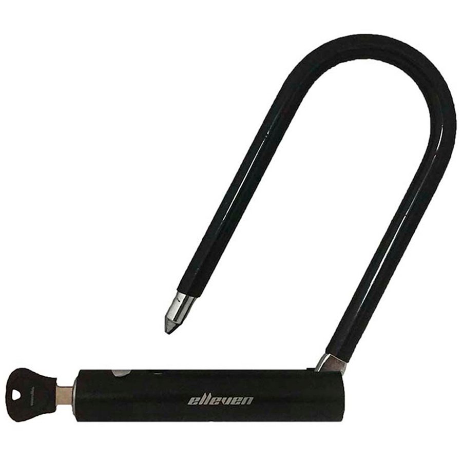 Cadeado U-Lock Elleven em Aço 140x210mm para Bike e Moto 