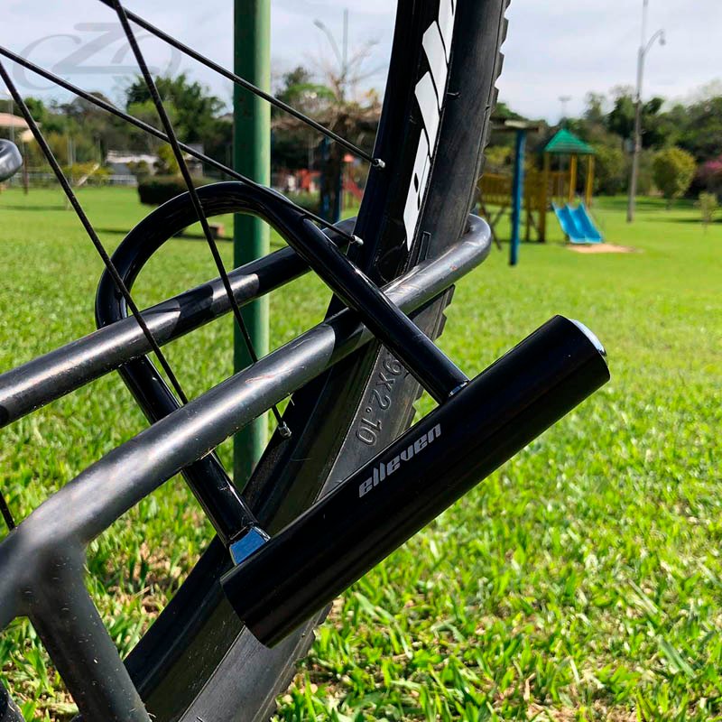 Cadeado U-Lock Elleven em Aço 140x210mm para Bike e Moto 