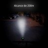 farol de Bike com sensor crepuscular - Alcance