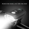 farol de Bike com sensor crepuscular - Led T6